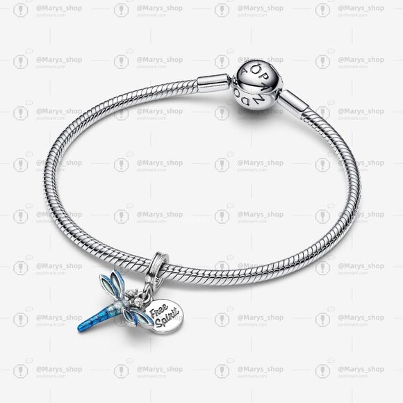 Pandora Dragonfly Double Dangle Charm - Picture 3 of 6